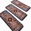 Lot de 5 paillassons d’intérieur pour la décoration – Antidérapants d’inspiration persane Zarin