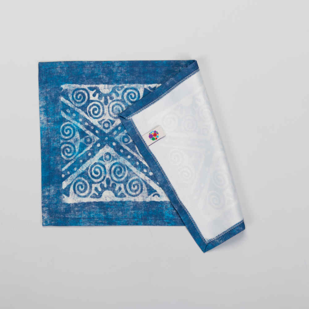 Set de 6 sets de table en tissu Sous l’assiette – Modèle Parniya