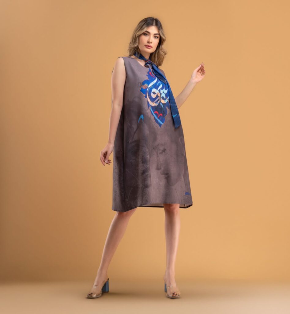 Ensemble de chemise oversize & foulard de cou Modèle Afagh