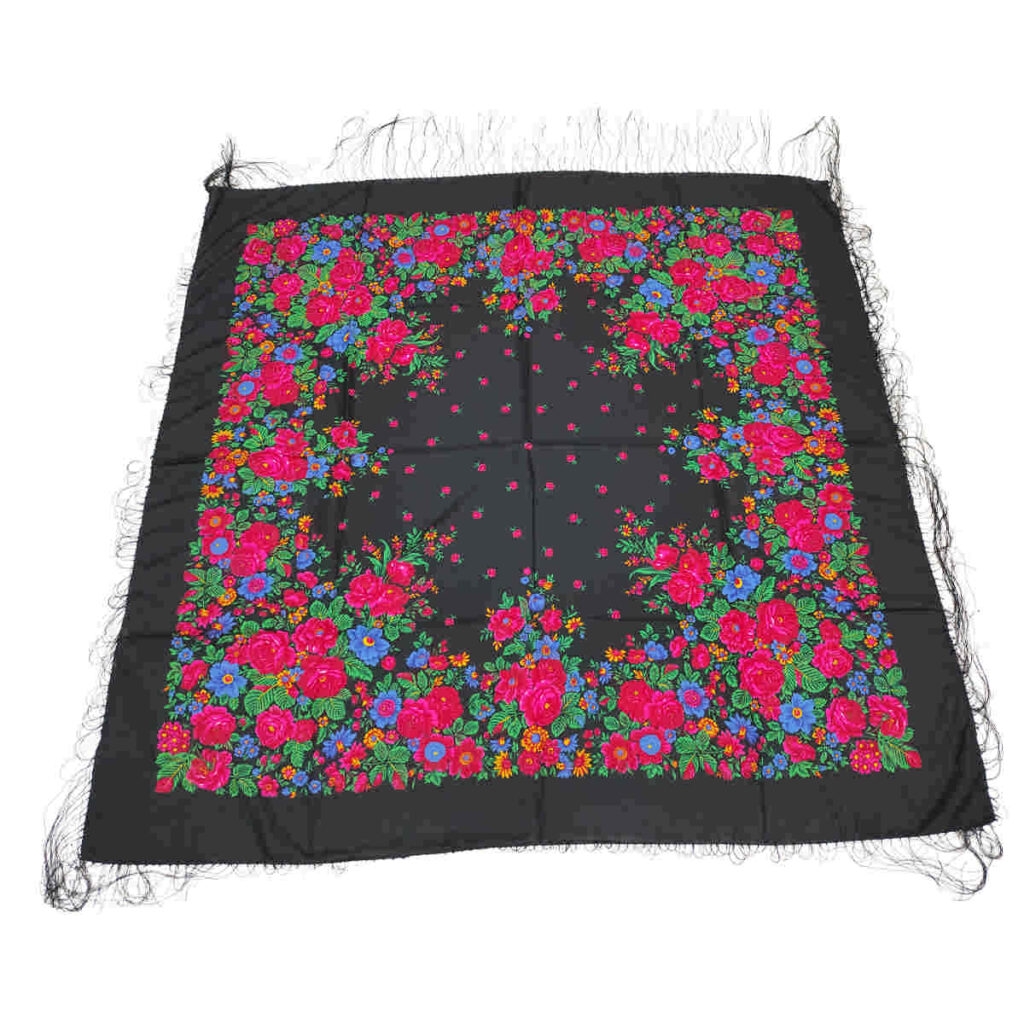 Écharpe Ethnique Turkmène en Coton Modèle Golay