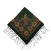 Écharpe Ethnique Turkmène en Coton - Cadeau Parfait avec une Touche Culturelle & un Motif Cachemire Floral