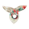 Foulard en soie à imprimé floral pour femme – Design Sarvin luxueux et éclatant