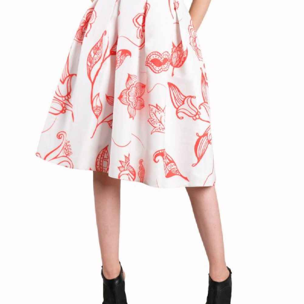 Modèle de jupe persane blanche pour femmes Helma