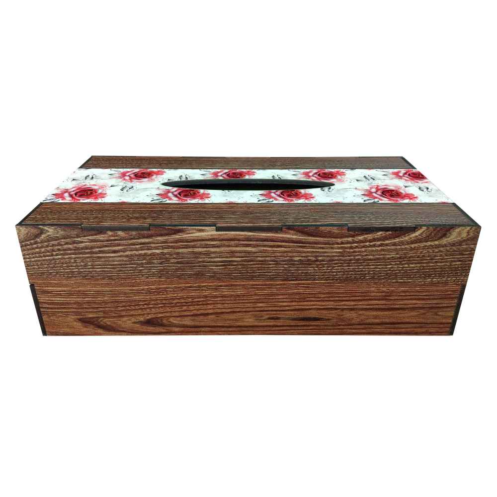 Couvercle de boîte à mouchoirs en bois rustique – Afsoon