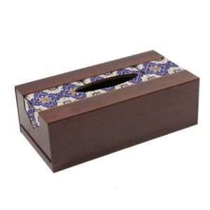 Couvercle de boîte à mou tissues en bois rustique – Faraz