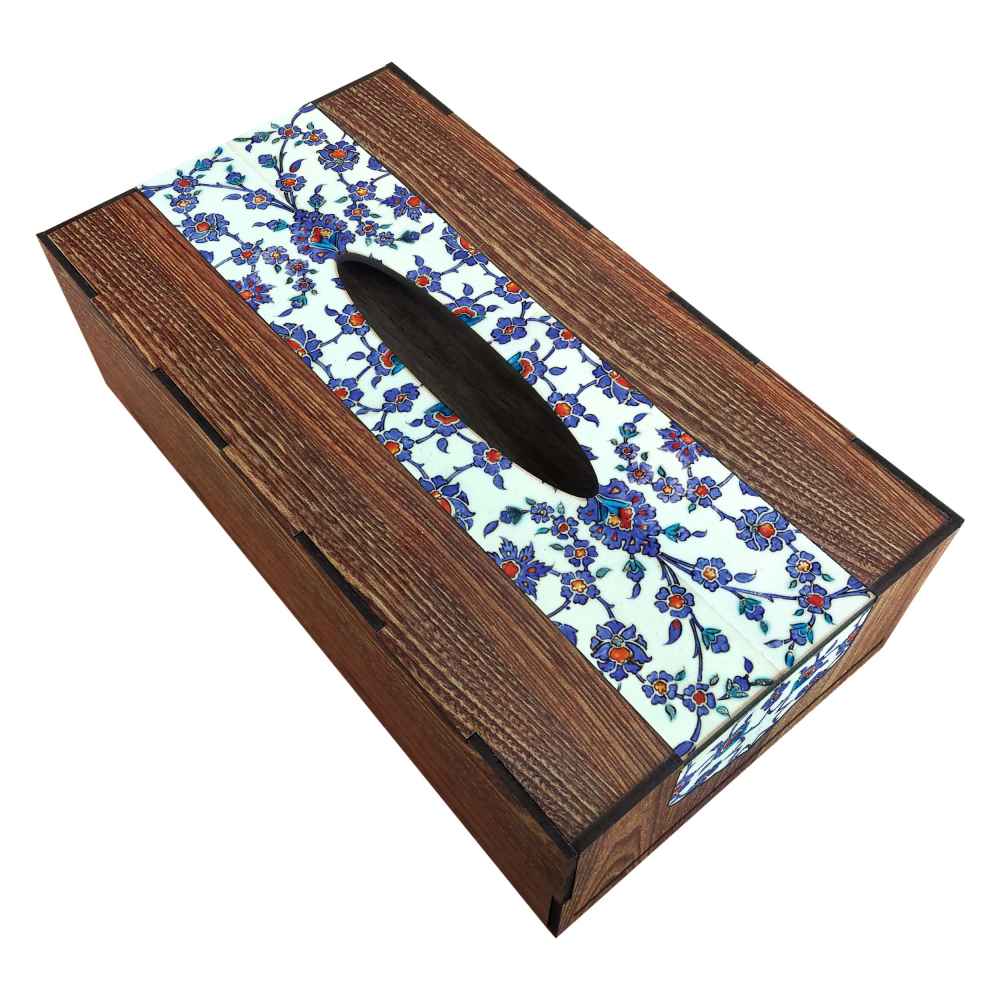 Couvercle de boîte à mou tissues en bois rustique – Golasa