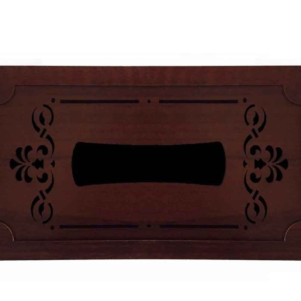 Couvercle de boîte à mou tissues en bois rustique – Parto