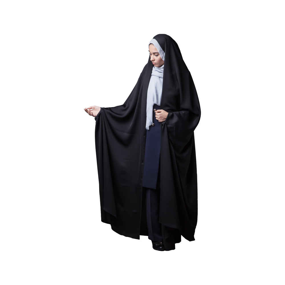 Tchador noir islamique arabe Hijab pour femmes et prière - Jelveha