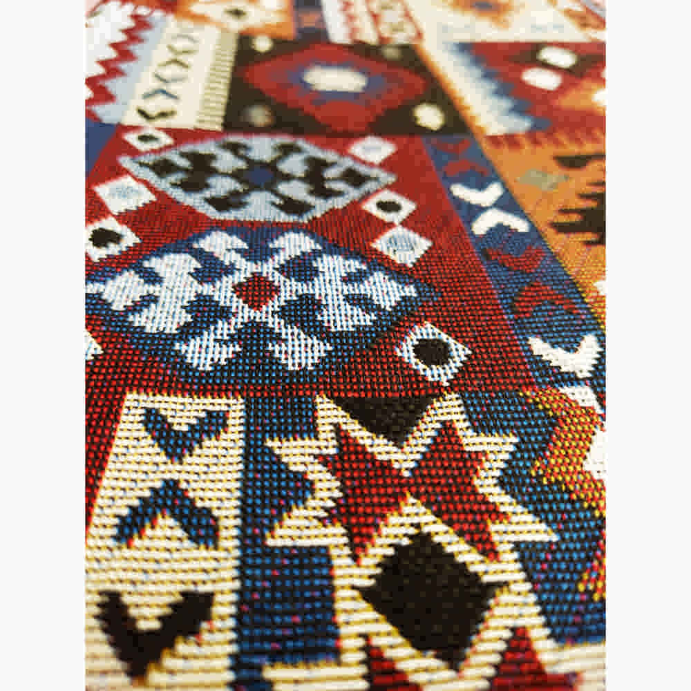 Grand tapis de sol intérieur de style bohème persan Homa