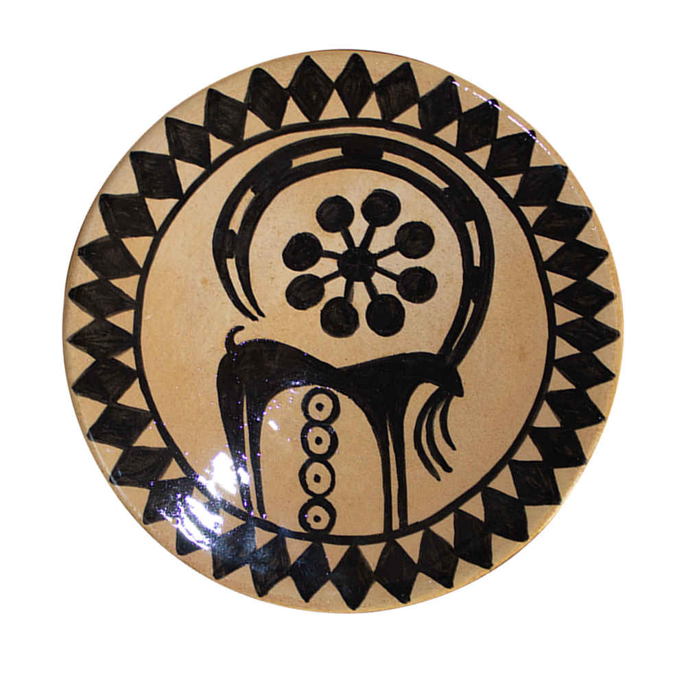 Bol et assiette décoratifs en céramique persane fait main modèle Baastani