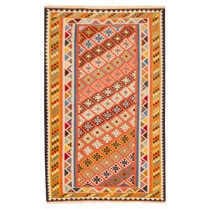 Tapis Kilim en laine persane tissé à la main en Fars Traditionnel Alay