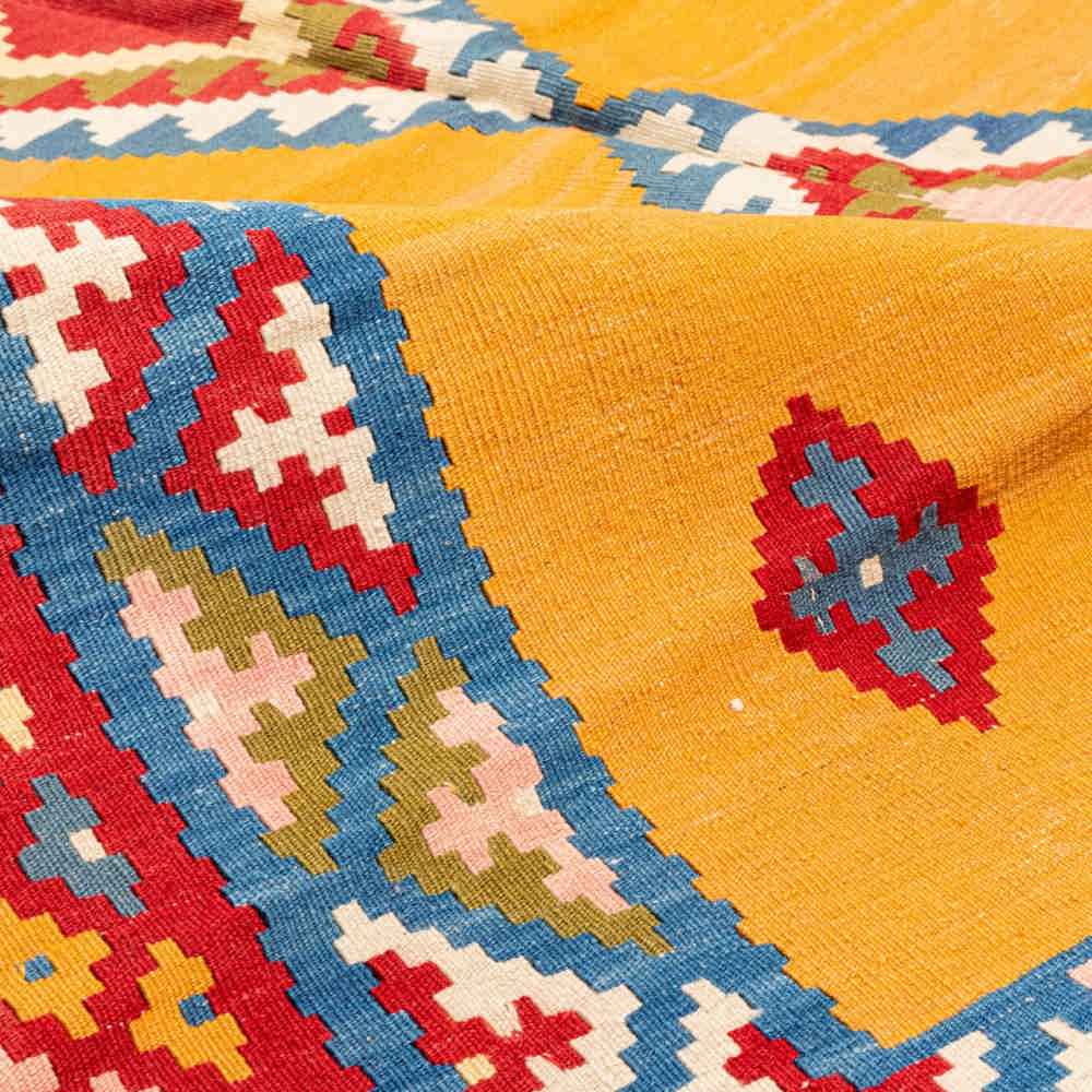 Tapis Kilim en laine persane tissé à la main à Fars Traditionnel Arman