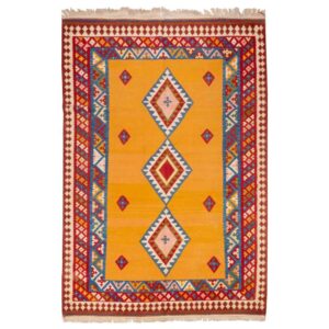 Tapis Kilim en laine persane tissé à la main à Fars Traditionnel Arman
