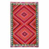 Tapis Kilim en laine persane tissé à la main à Fars Traditionnel Bahador