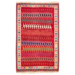 Tapis Kilim en laine persane tissé à la main en Fars Traditionnel Elsaa