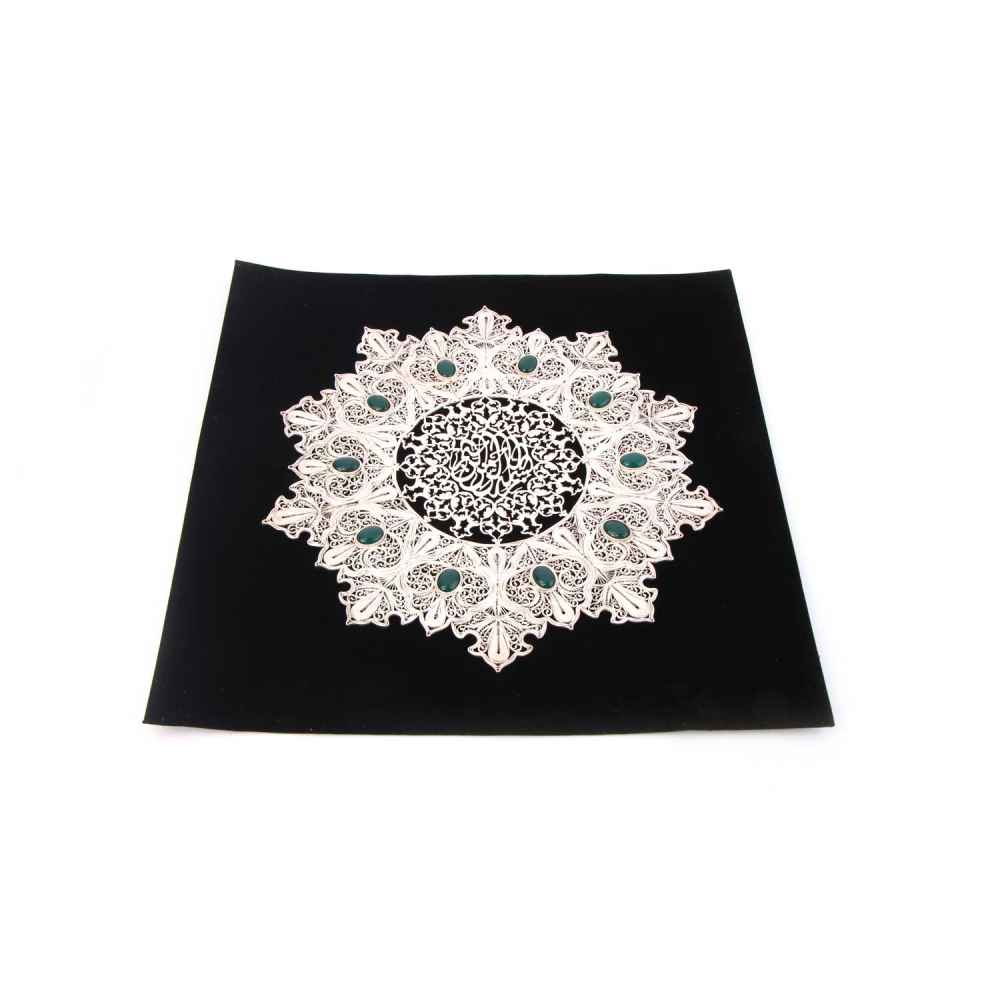 Art filigrané persan avec agate – Motif Eslimi artistique