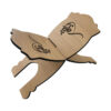 Support Rehal en bois pliable pour le Coran avec motif Basmala