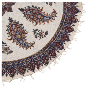 Nappe iranienne : Tapisserie traditionnelle de Kalamkari d’Isfahan Atarian