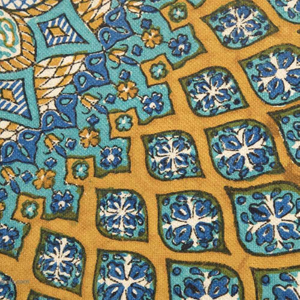 Nappe iranienne : Tapisserie traditionnelle de Kalamkari d’Isfahan Borna