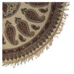 Nappe iranienne : Tapisserie traditionnelle de Kalamkari d’Isfahan Hasti