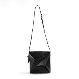 Sac bandoulière en cuir véritable fait main – Édition 3D