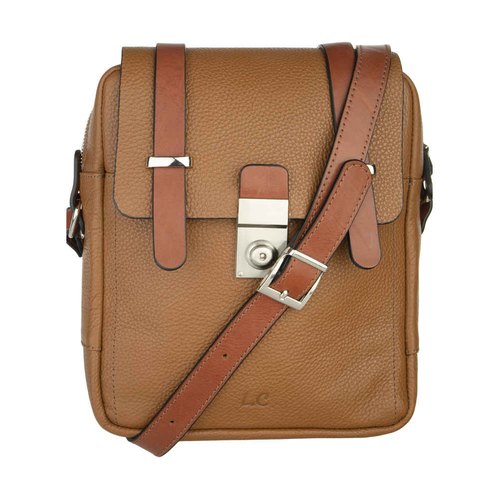Sac Bandoulière en Cuir Luxueux Fait Main - Édition Adin