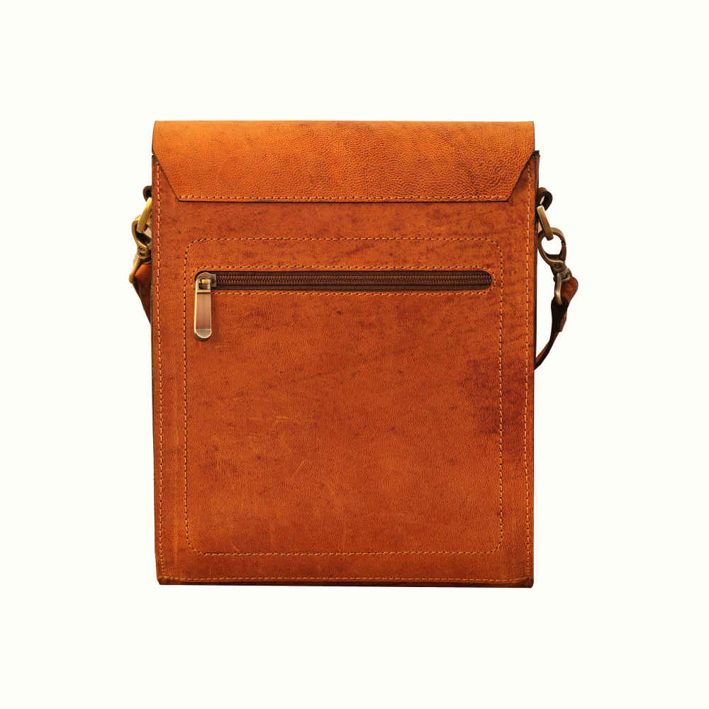 Sac Bandoulière en Cuir Luxueux Fait Main – Édition Honey