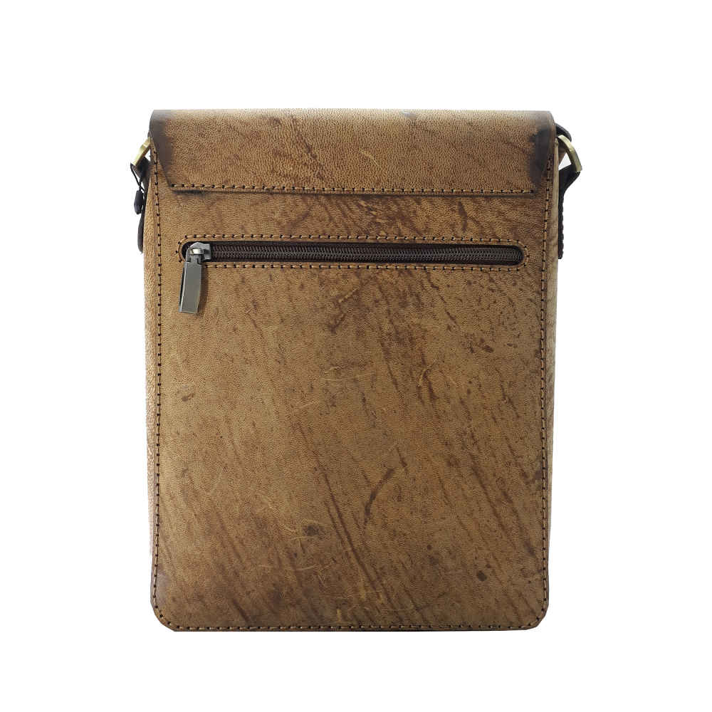 Sac Bandoulière en Cuir Luxueux Fait Main – Design Poème Persan