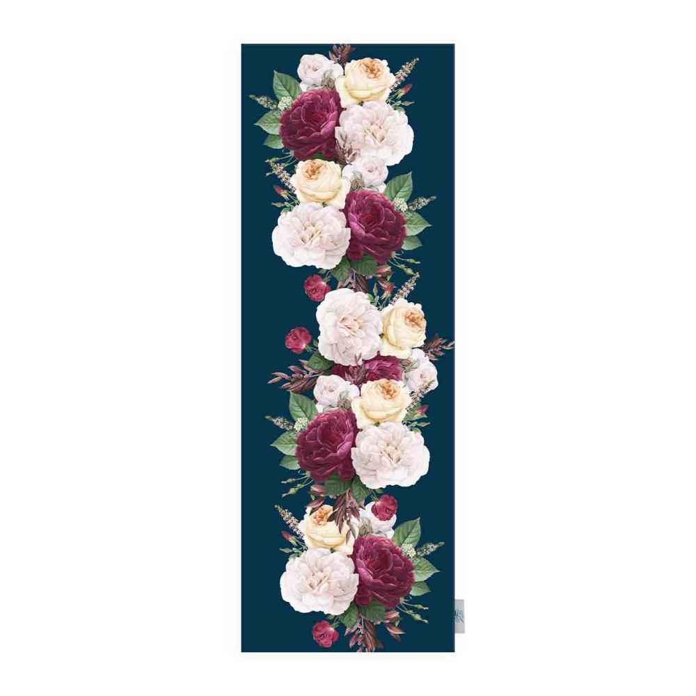 Couverture en velours Élegance Persane Bleue Bahar