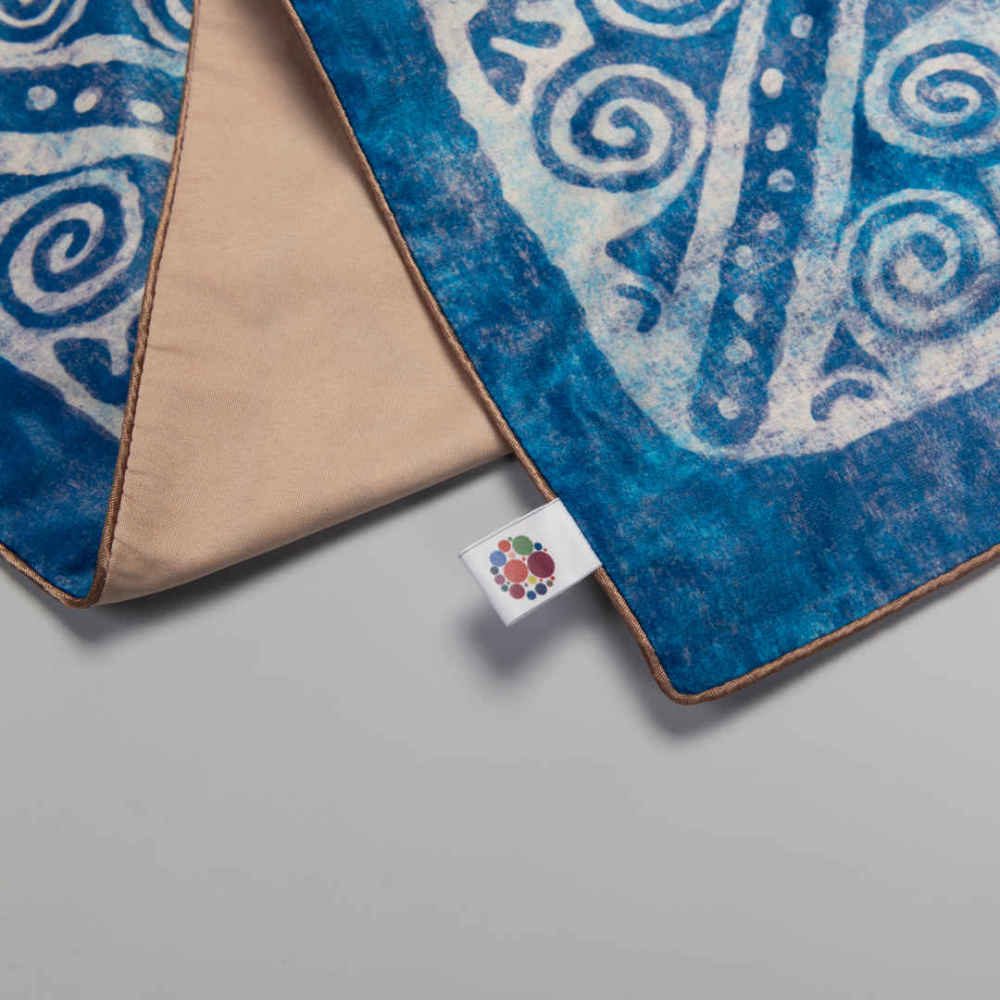 Couverture en velours Élegance Persane Bleue Parto