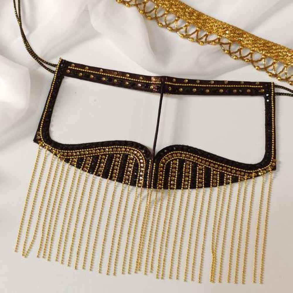 Burqa Omanienne Fait à la Main - Burqa du Golfe Modèle Sana en Strass