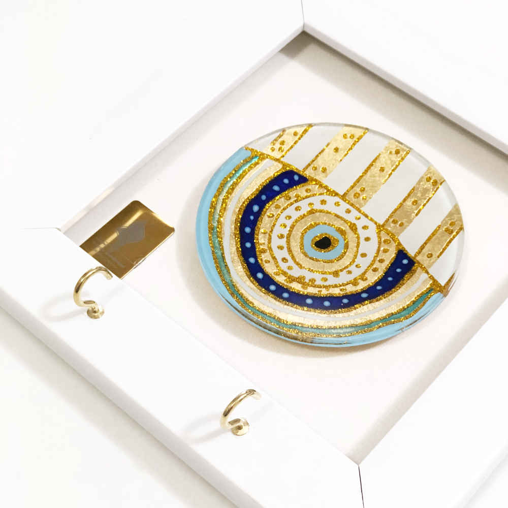 Porte-clés mural décoratif avec design Cheshm Nazar N24