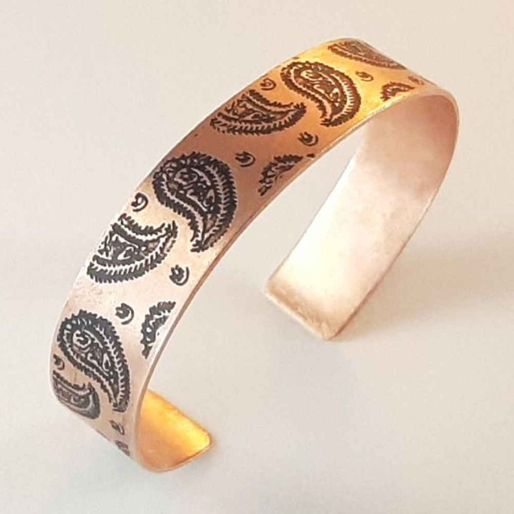 Bracelet en cuivre persan Affirmation – Termeh