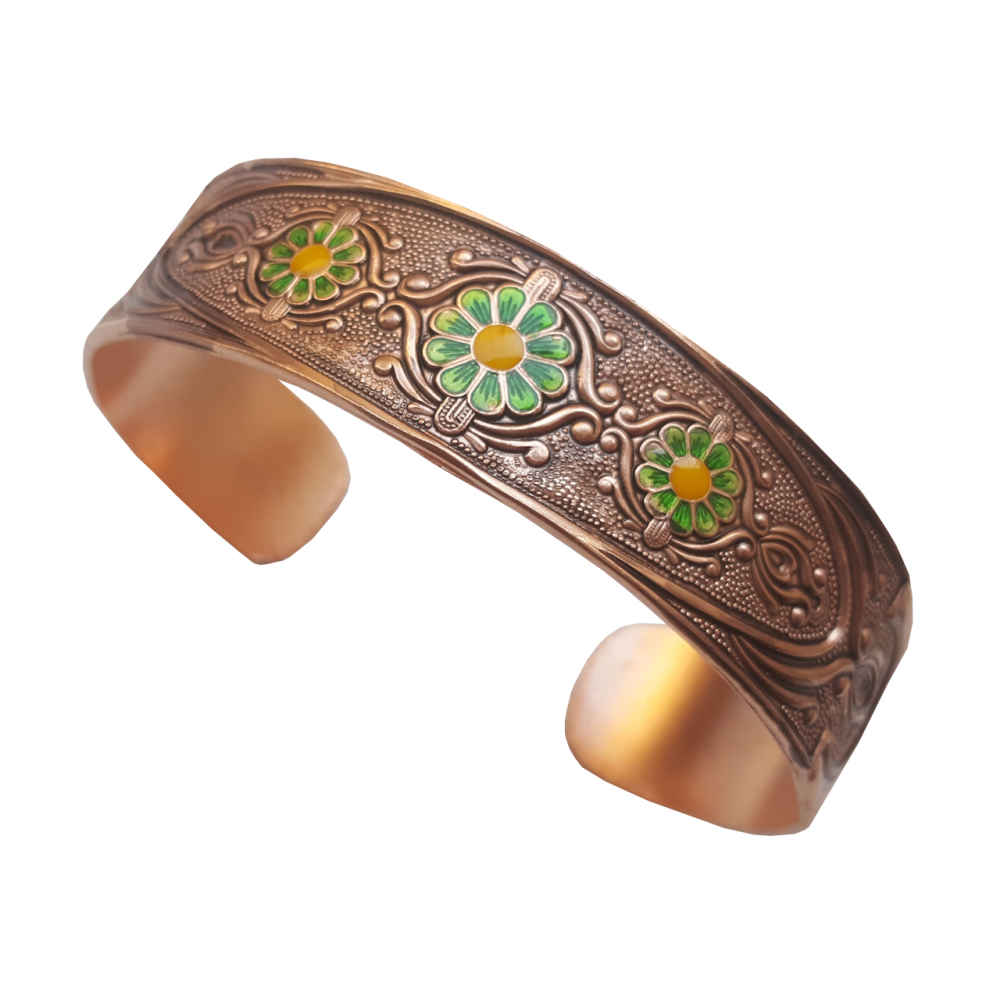 Bracelet en cuivre persan Affirmation – Lotus