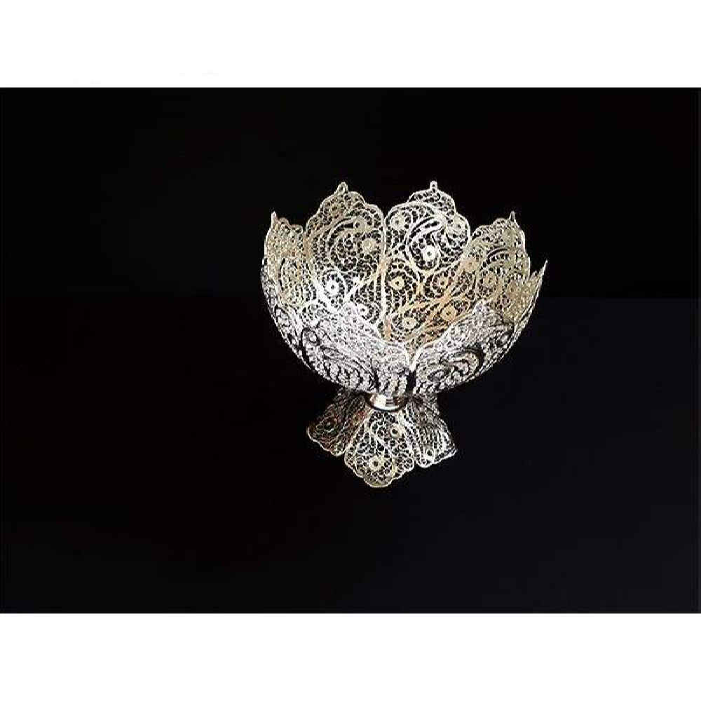 Bol Décoratif Persan en Filigrane – Artisanat Élégant Tida 15