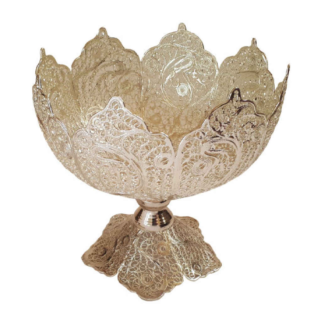 Bol Décoratif Persan en Filigrane – Artisanat Fin Tida 36