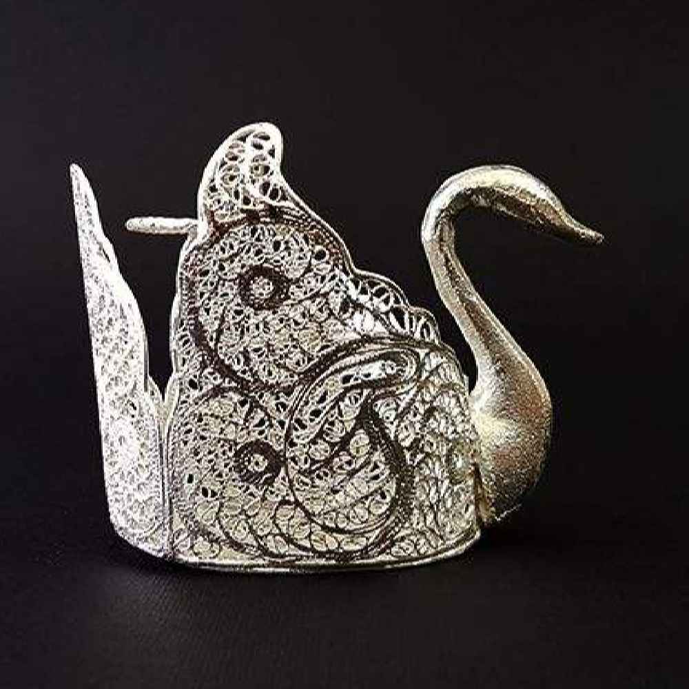 Porte-cuillère en argent filigrane persan modèle Jeyran