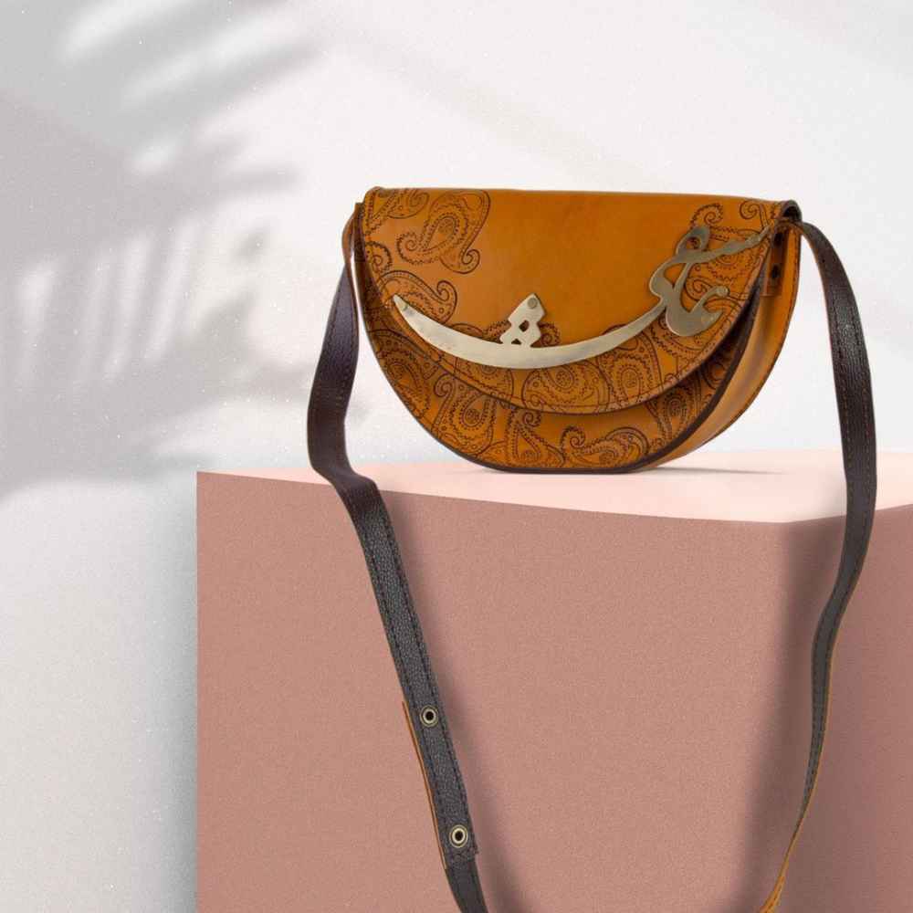 Sac Bandoulière en Cuir Luxueux Fait Main - Design Persan Asheghi