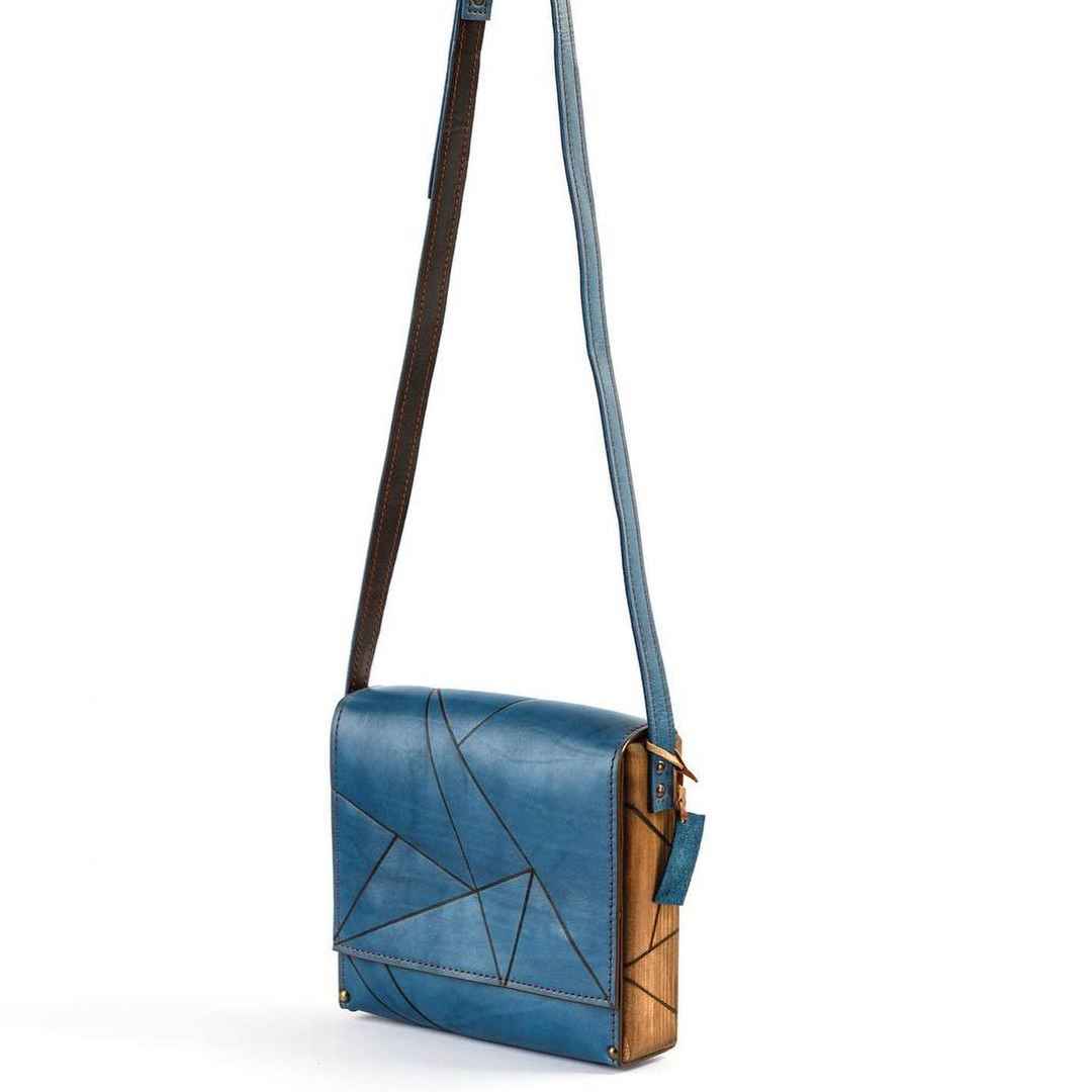 Sac bandoulière en cuir véritable fait main – Édition Dagh