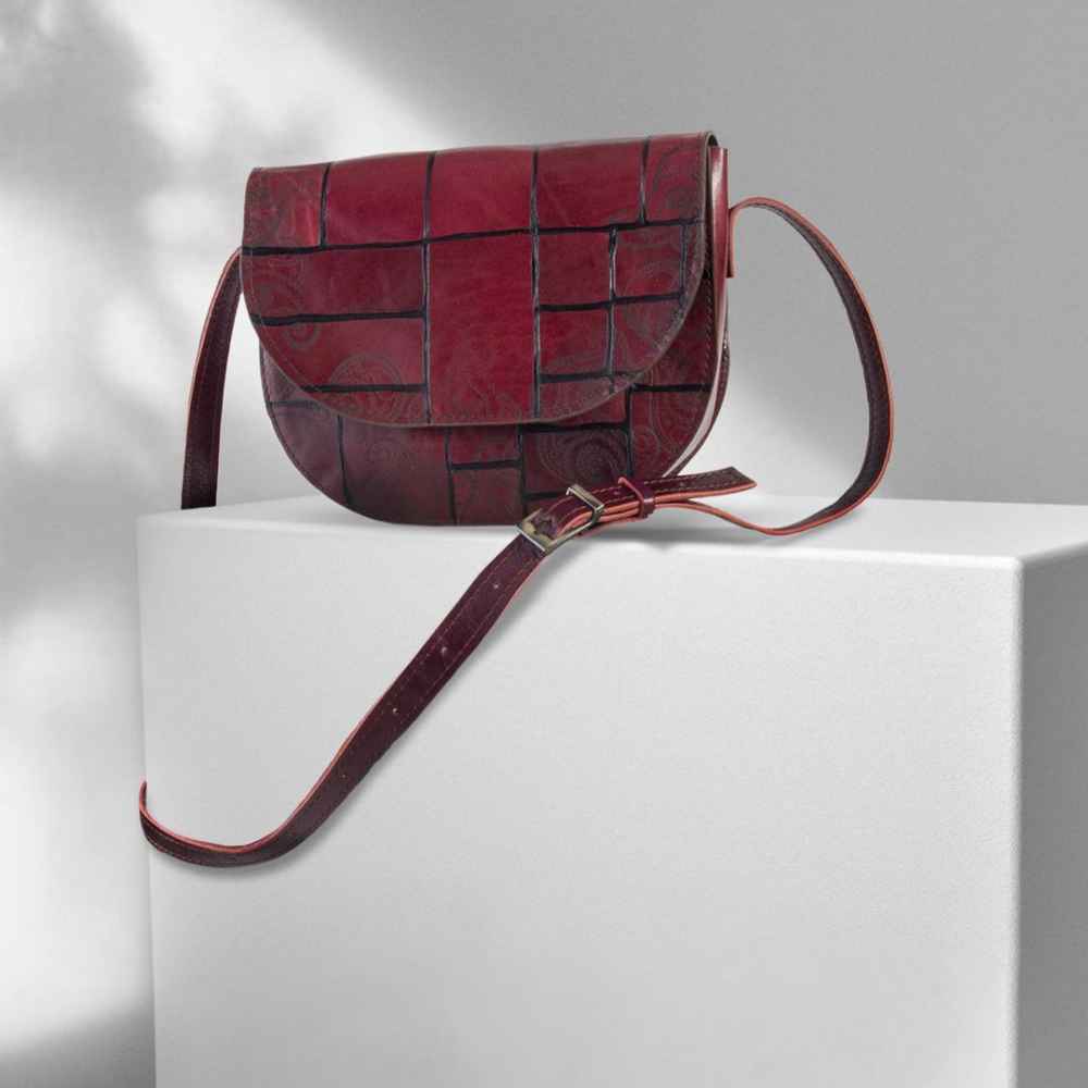 Sac Bandoulière en Cuir Luxueux Fait Main – Édition Kheshti