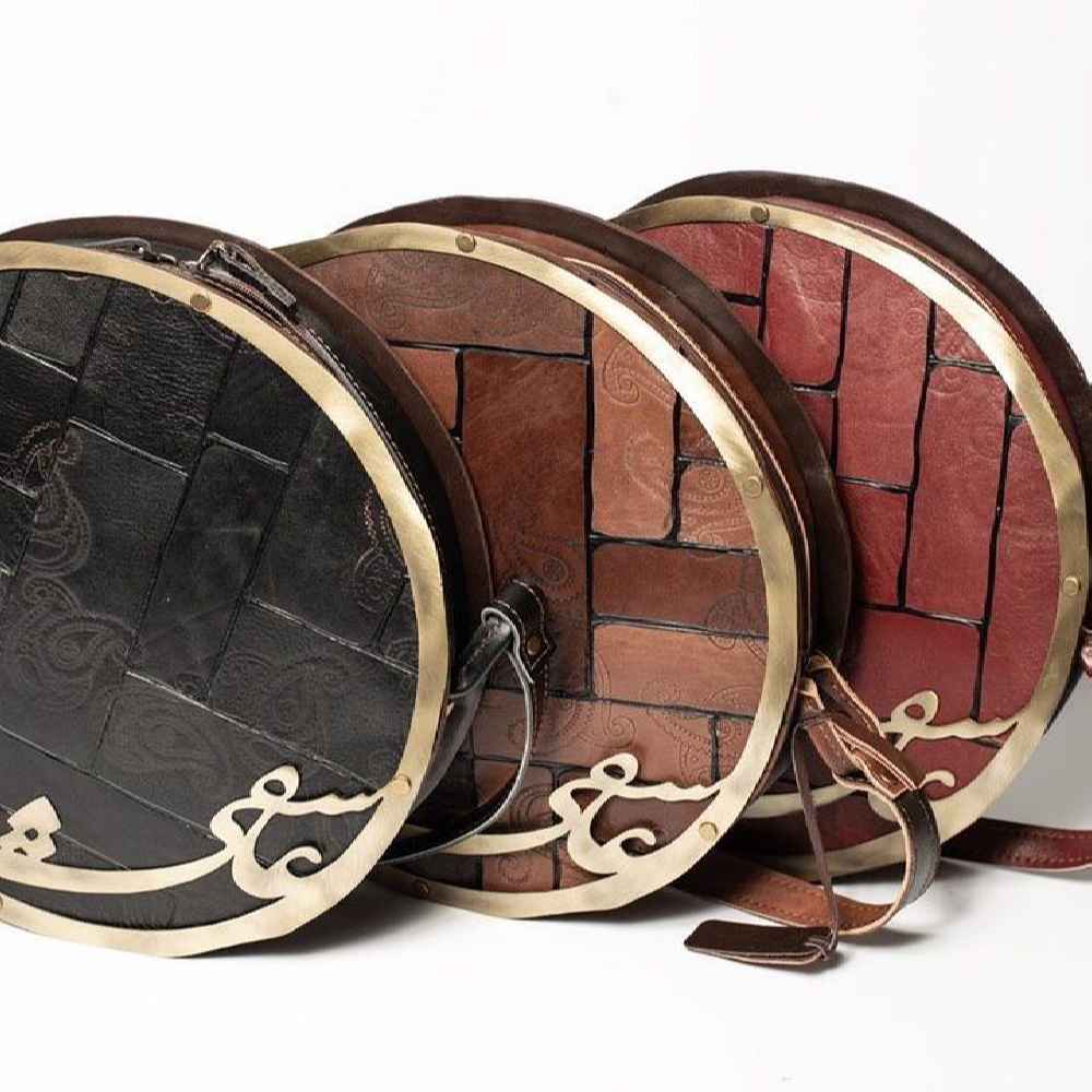 Sac bandoulière en cuir véritable artisanal – Édition « Amour »