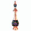 Bouteille décorative en cuivre - Émail Minakari persan Paradis
