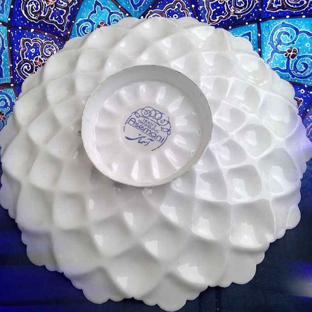 Assiette Décorative en Cuivre Peinte à la Main avec de l’Émail Minakari Persan Ahoora