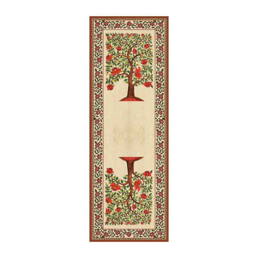 Couverture en velours Élegance Persane Crème Khooshe