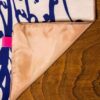 Couverture en velours Crème Persane Modèle Nastaliq