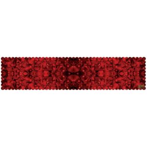 Couverture en velours Élegance Persane Rouge Saltanati
