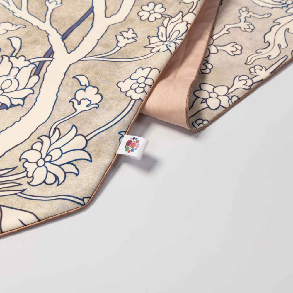 Couverture en velours Élegance Persane Blanche Sima