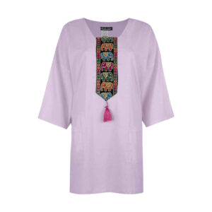 Tunique femme violette style persan Modèle Soona
