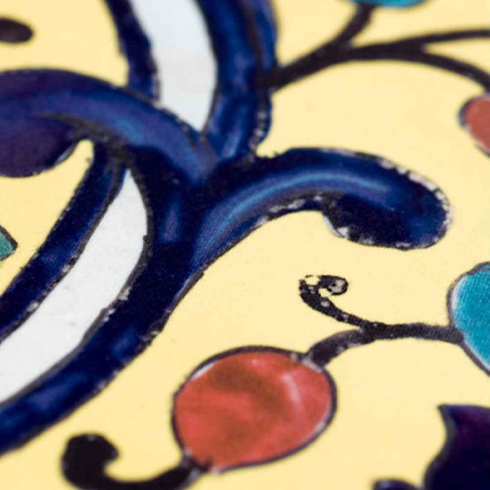 Couverture en velours Élegance Persane Jaune Rahil