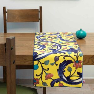 Couverture en velours Élegance Persane Jaune Rahil